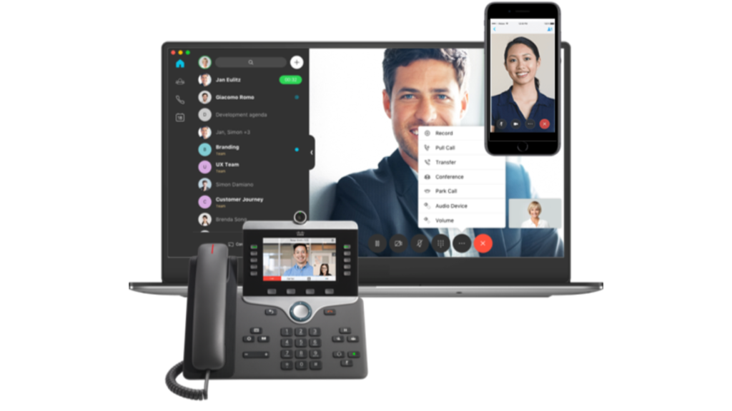 Tout en Un Visioconférence Téléphonie Logiciel et Matériel Cisco Webex