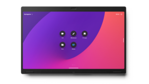 Ecran tactile Webex Board Pro 75 pouces en mode mural